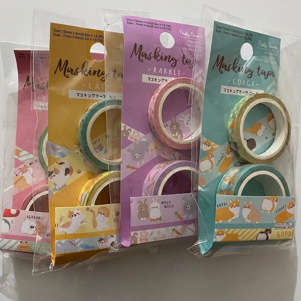 Cute animal masking tape set